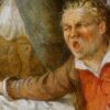 F. Melzer (1808 - 1865), 'Tavern scene with cat' - Afbeelding 4