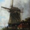 Hobbe Smith (1862 – 1942), Windmill in a river landscape - Image 2