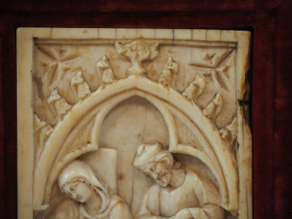 Ivory left wing of a diptych, 14th century - Image 4