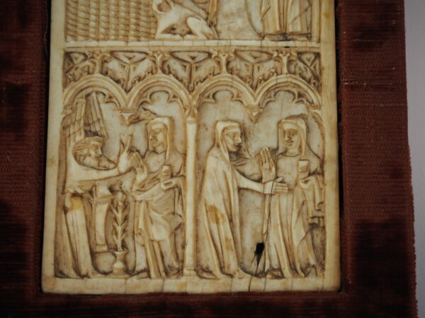 Ivory tablet with two registers, 14th century - Image 5