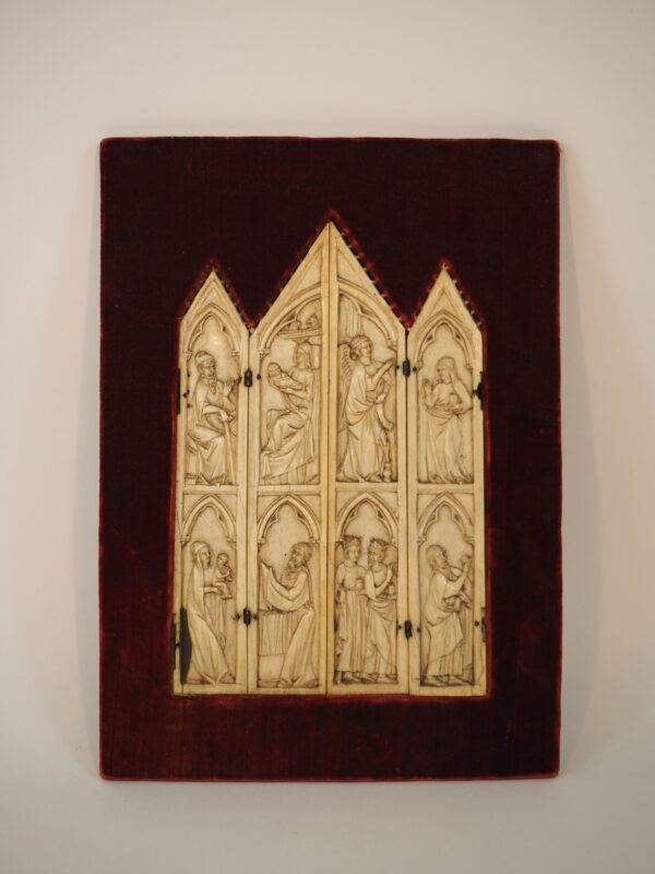 Ivory polyptych, 14th century - Image 2