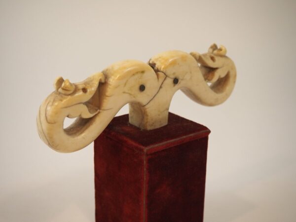 Ivory Crozier Top – Tau Cross, 17th Century or Earlier - Antique from Dullaert Antiques