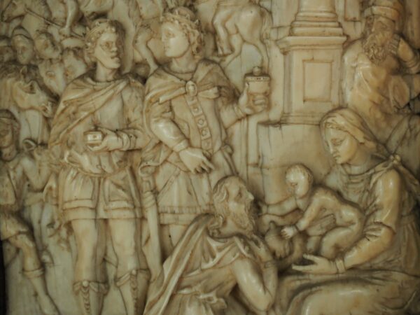 Ivory relief the Adoration of the Three Kings - Antique from Dullaert Antiques