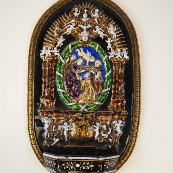 Limoges Holy water font, 19th century - Antique from Dullaert Antiques