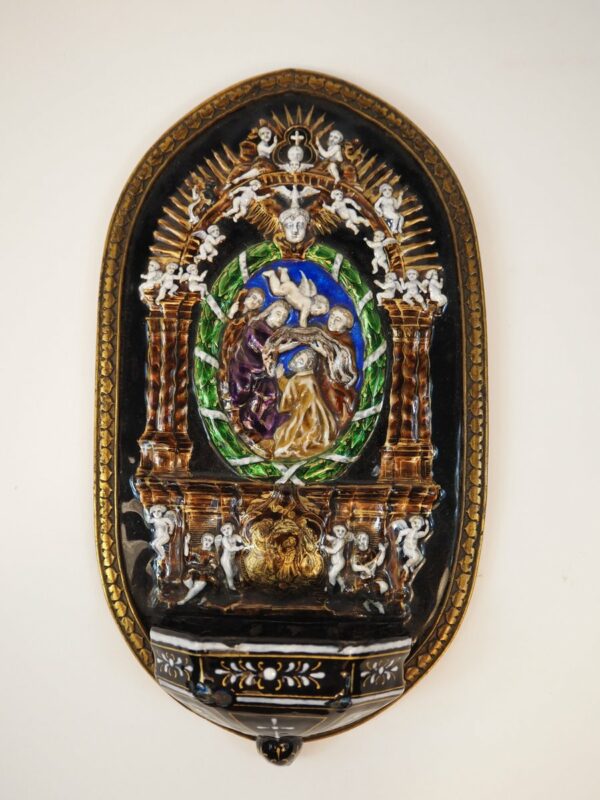 Limoges Holy water font, 19th century - Antique from Dullaert Antiques