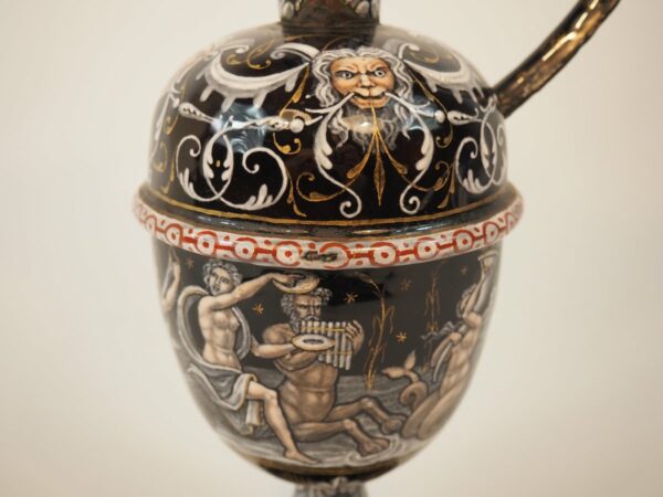 Limoges Jug with grisaille decoration - Antique from Dullaert Antiques