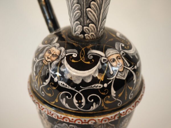 Limoges Jug with grisaille decoration - Antique from Dullaert Antiques