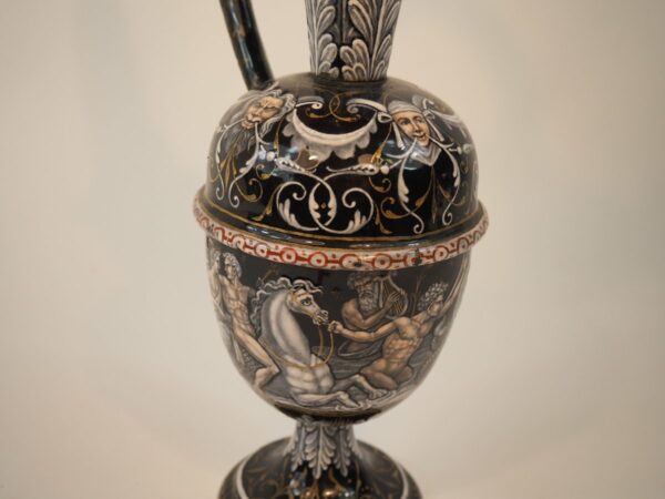 Limoges Jug with grisaille decoration - Antique from Dullaert Antiques