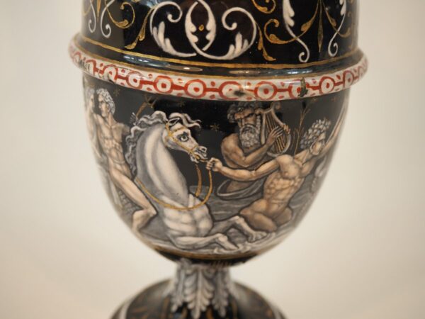 Limoges Jug with grisaille decoration - Antique from Dullaert Antiques