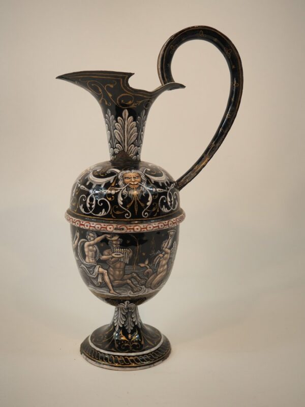 Limoges Jug with grisaille decoration - Antique from Dullaert Antiques