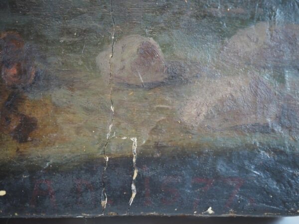 Painting on panel monk or hermit - Antique from Dullaert Antiques