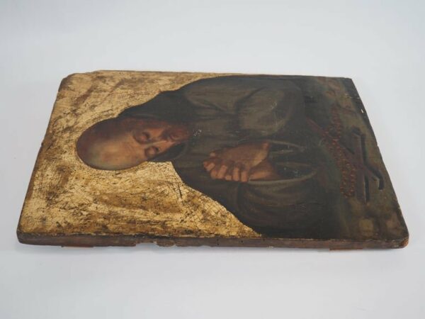 Painting on panel monk or hermit - Antique from Dullaert Antiques