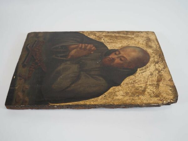 Painting on panel monk or hermit - Antique from Dullaert Antiques