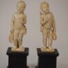 Pair of ivory sculptures, 17th century - Antique from Dullaert Antiques