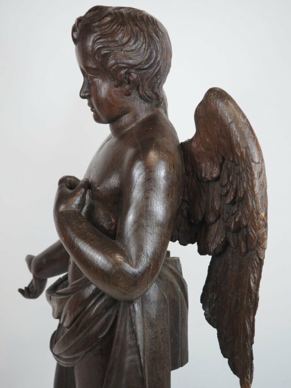 Wooden sculpture putto - Antique from Dullaert Antiques