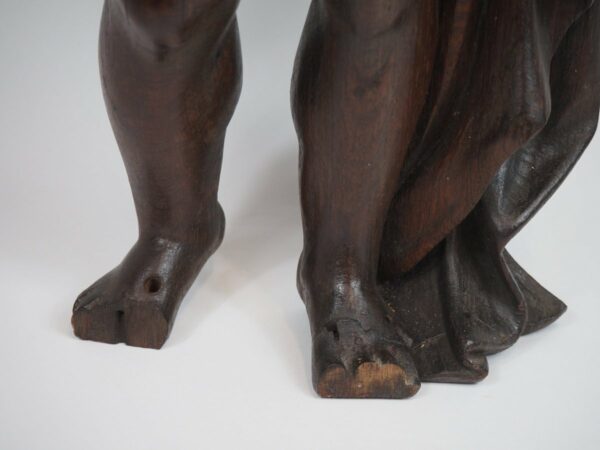 Wooden sculpture putto - Antique from Dullaert Antiques