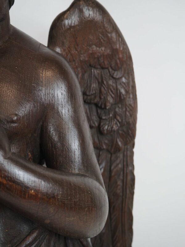 Wooden sculpture putto - Antique from Dullaert Antiques