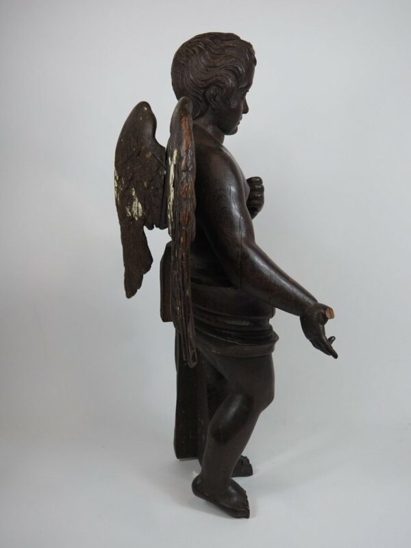 Wooden sculpture putto - Antique from Dullaert Antiques