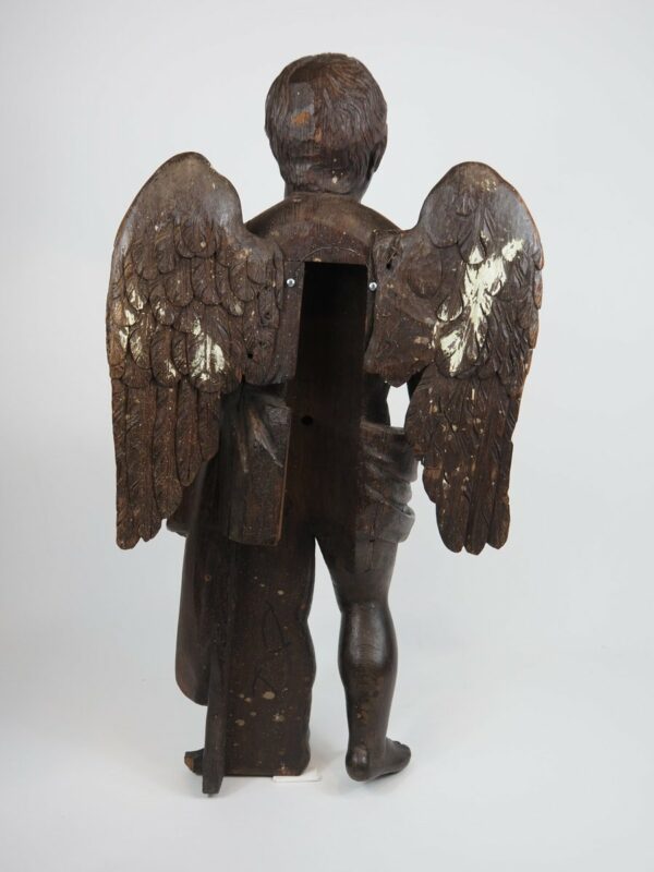 Wooden sculpture putto - Antique from Dullaert Antiques