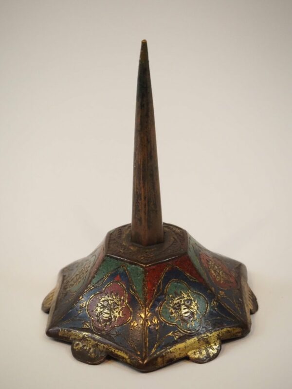 Champleve candlestick - Antique from Dullaert Antiques